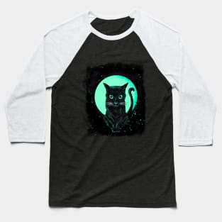 the black cat Baseball T-Shirt